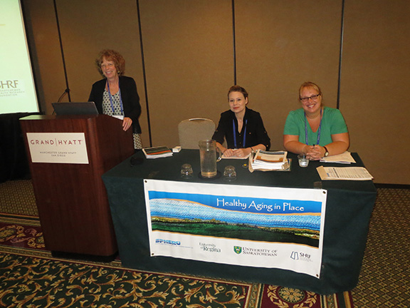 Bonnie Jeffery, Juanita Bacsu and Nuelle Novik at the recent Aging in American Conference in San Diego. Bonnie Jeffery, Juanita Bacsu and Nuelle Novik at the recent Aging in American Conference in San Diego.